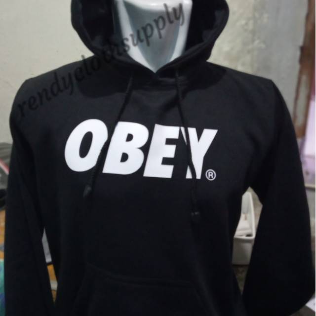 Sweater Hoodie jaket Zipper obey