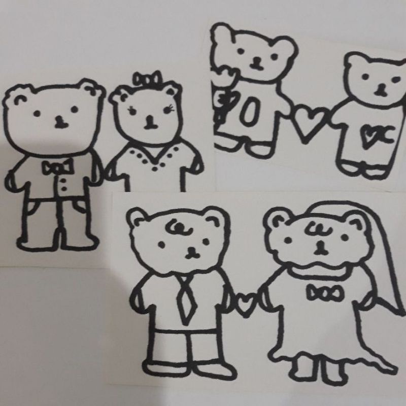 

Warm Hugs Big sticker #3 couple series ♡ Sticker murah yang bisa di warnai