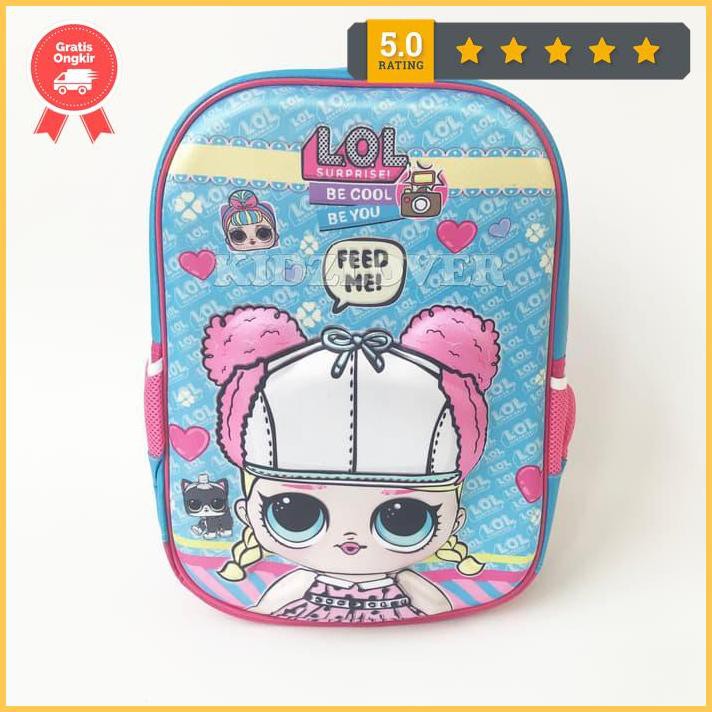 Tas 3D Ransel Anak Sekolah Tk Sd Karakter Kepala Lol Surprise Premium Gratis889