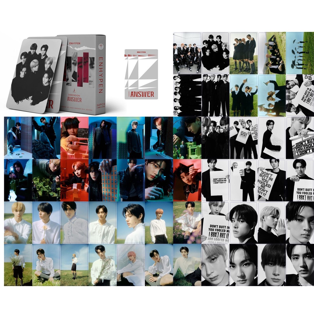 54pcs Kartu Pos Lomo Foto Album Dimension ANSWER