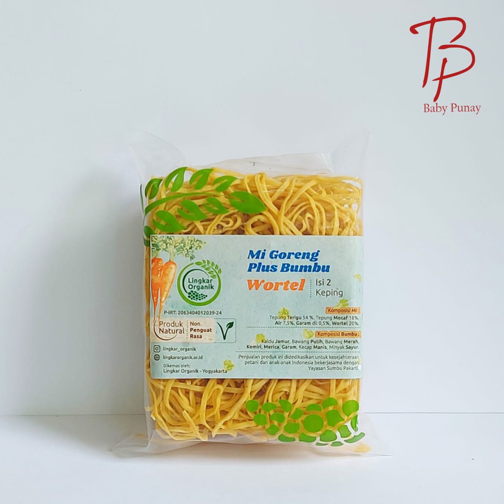 Mi Sayur Goreng Sehat Rendah Gluten Lingkar Organik | Mie Mpasi bayi organik| Mi Bayi | Mie Goreng Organik | Makanan Bayi