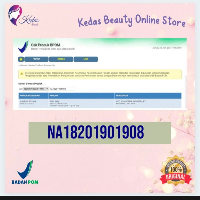 GOLD JELY KEDAS BEAUTY {100%ORIGINAL BPOM} TERLARIS PAKET GLOWING-1