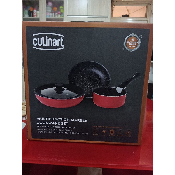 Culinart Set Peralatan Masak Anti Lengket/Marble Cookware Set