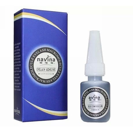 Navina Blue Red Glue Eyelash Extension  15ml (Lem Tanam Bulumata Box Biru Merah)