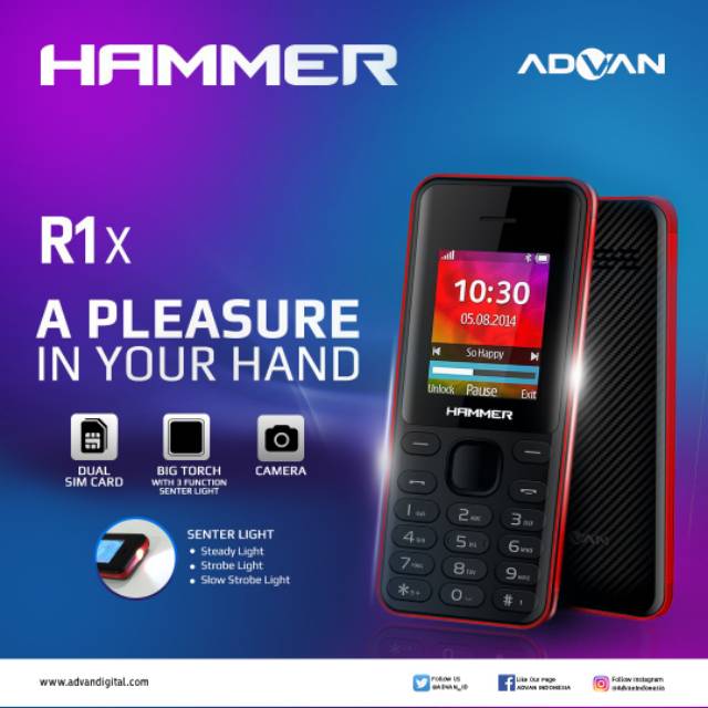 Advan Hammer R1X Garansi Resmi | Shopee Indonesia