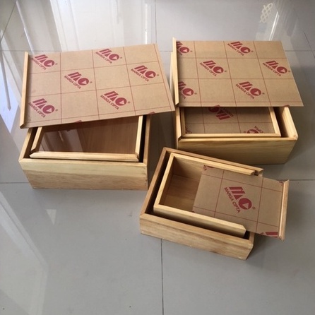 Gift Box 25x35 &amp; 30x40 Hantaran Kayu Gift Box Sleding Akrilik