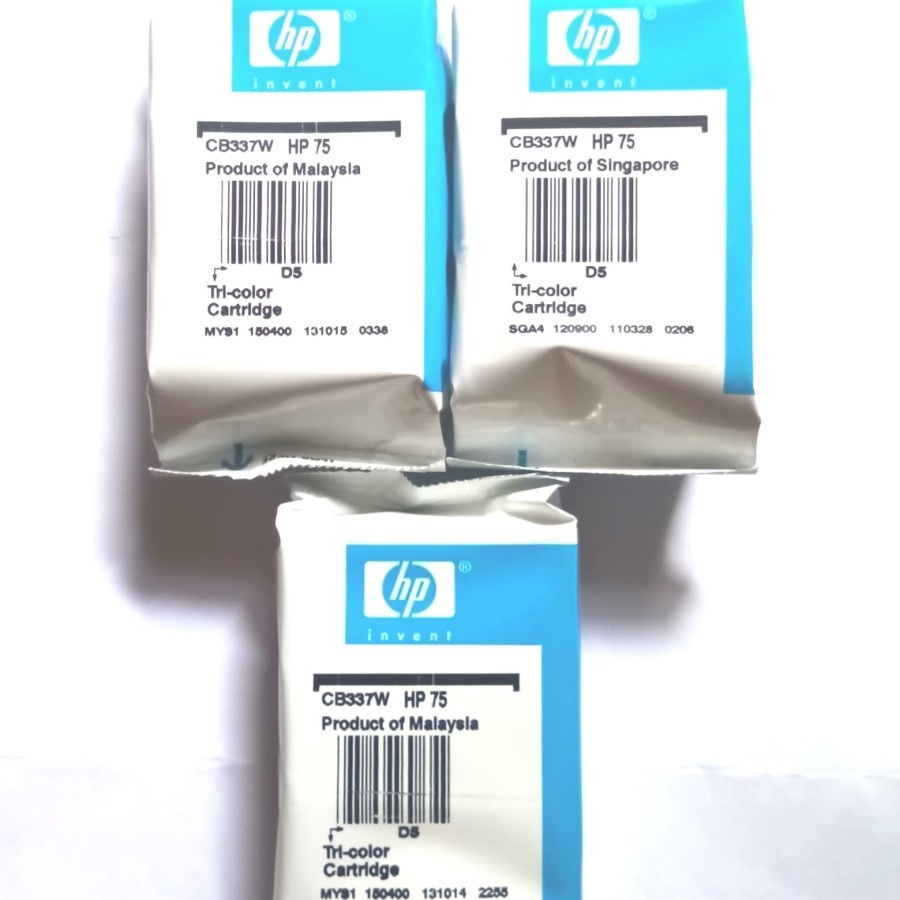 Tinta Cartridge HP 75 Tanpa dus losepack original