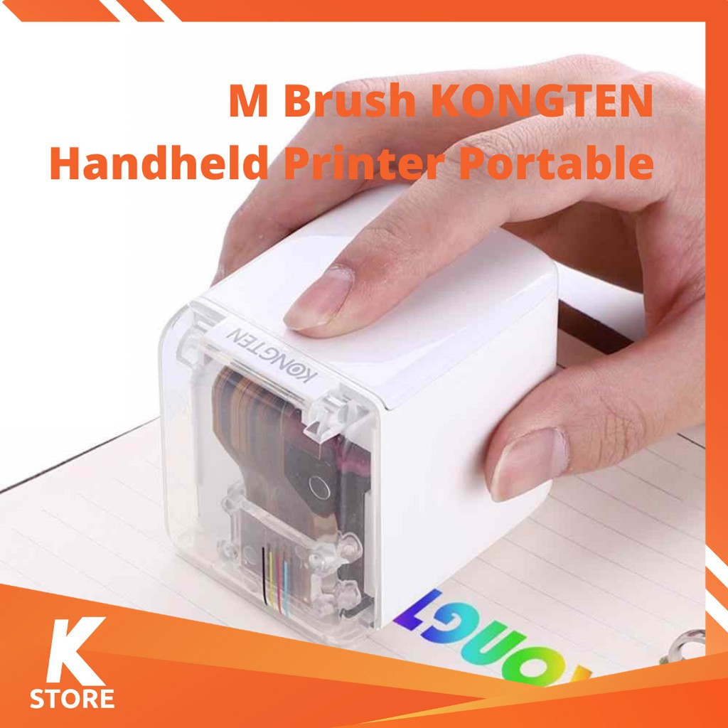 MBrush KONGTEN Handheld Printer Portable Mini Inkjet Printer Color - M Brush Printer