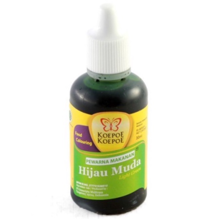 PEWARNA MAKANAN KOEPOE 30ML WARNA HIJAU MUDA