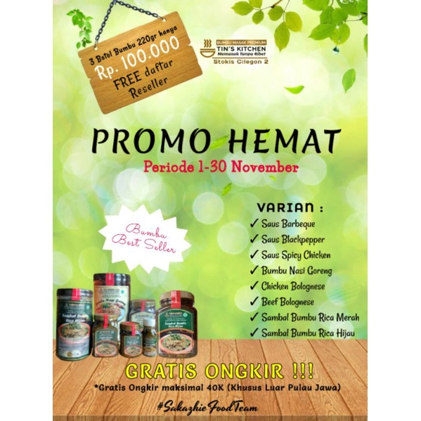 

PROMO PAKET HEMAT 3 BUMBU TINS KITCHEN FROZEN FOOD
