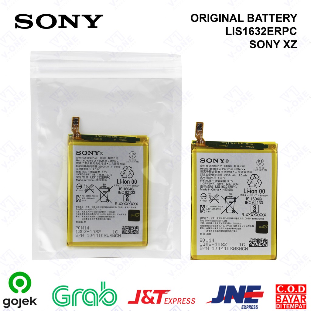 (B) BATRE BATERAI SONY LIS1632ERPC SONY XPERIA XZ/XZS ORIGINAL 100%