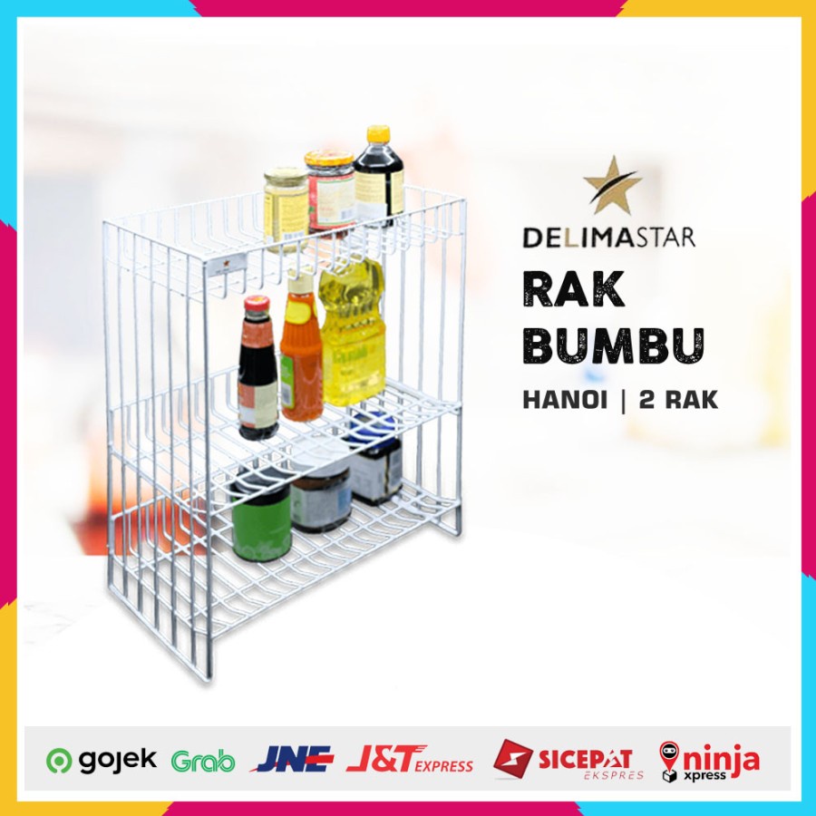 Rak Bumbu Dapur Rak Meja Delimastar Hanoi DRM3004 Kitchen Shelf