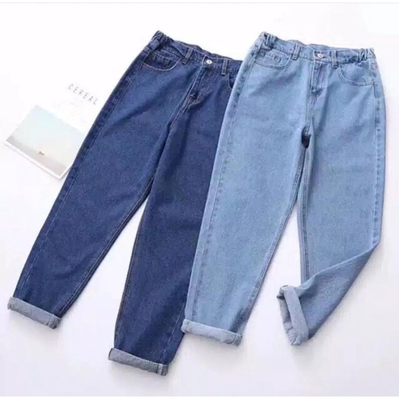 BF CELANA BOYFRIEND JEANS POLOS//CELANA HIGHWAIST BAWAHAN JEANS//BOYFRIEND JEANS POLOS