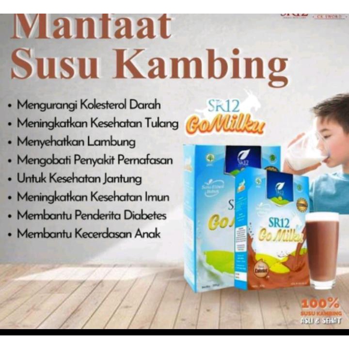 

GO milku / GO Milku SR12 / Susu Kambing Etawa SR12 / Susu Kambing Etawa / Susu Kambing Herbal / Susu Kambing Murni / Susu Kambing Etawa Bubuk / Susu Kambing 200 gram / Susu Kambing Rasa Coklat / Susu Bubuk