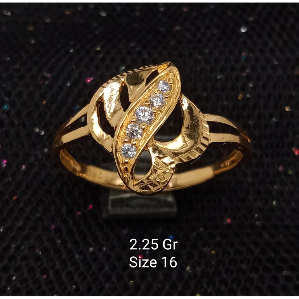 Cincin Emas 17 K - 2.25 Gr Kadar 750 - 2383