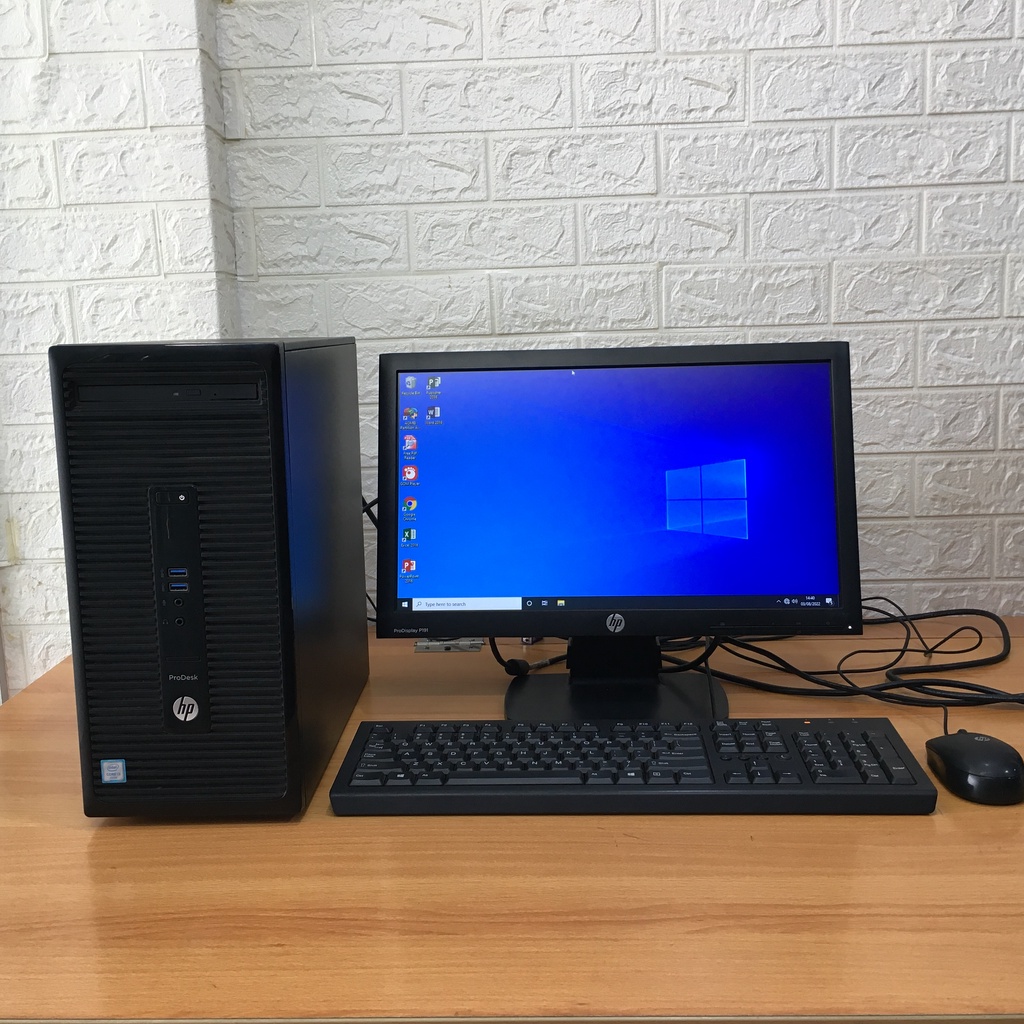 Fullset Komputer HP Core i3 Gen 6 DDR4 ProDesk 400 G3 MT Siap Pakai