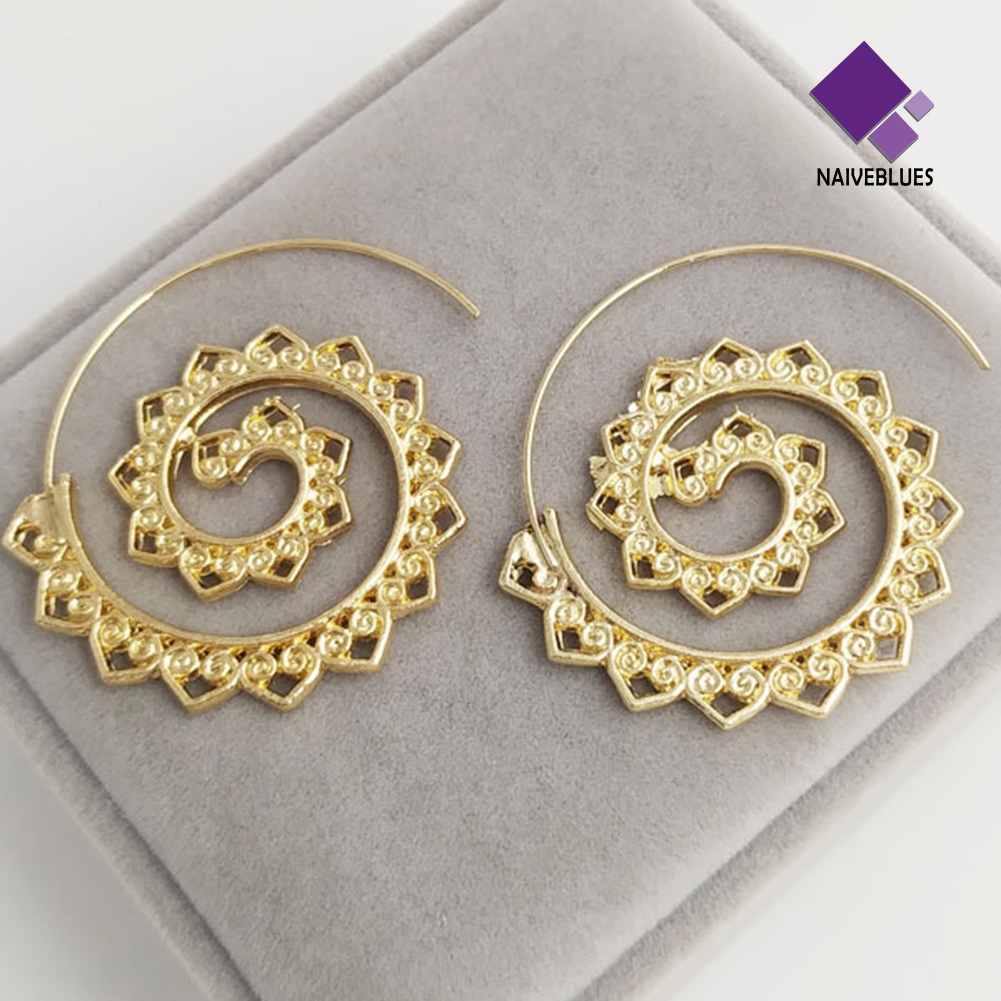 Anting Tindik Bentuk Bulat Spiral Untuk Wanita