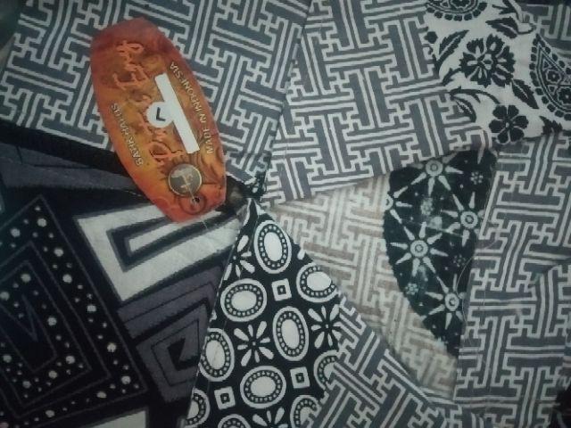 Tunik Monokrom Zipper Seling Tunic Batik Modern Seragaman Tunik Selling Monochrome