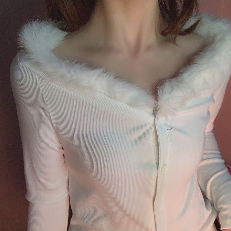 import tops fur collar cardigan dating little sexy make back garden