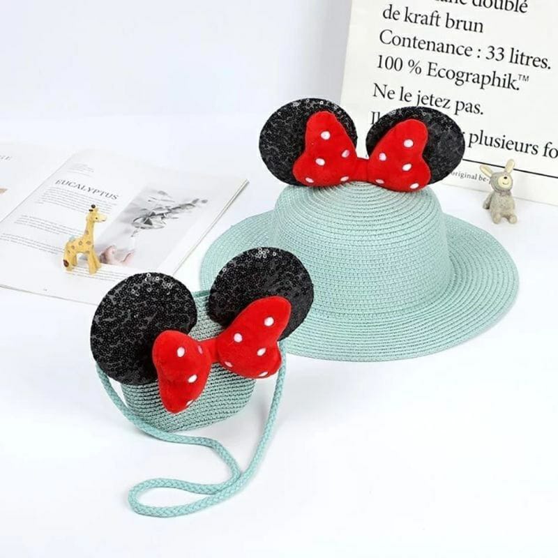 Topi Set Tas Mickey Mouse Topi Pantai TP-PST Warna Random