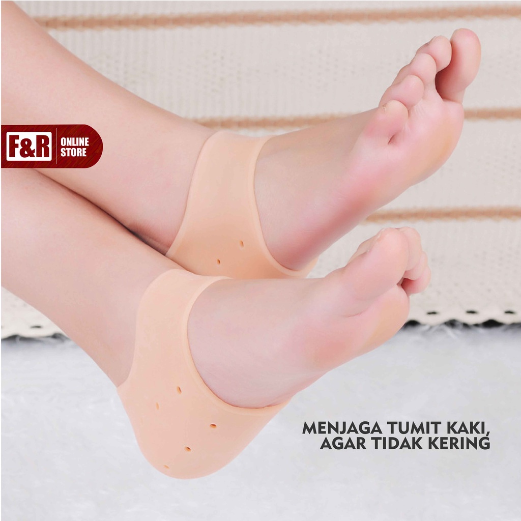 Bantalan Pelindung Tumit Anti Lecet Kaus Kaki Silikon Lembut Aksesoris Sepatu Heels