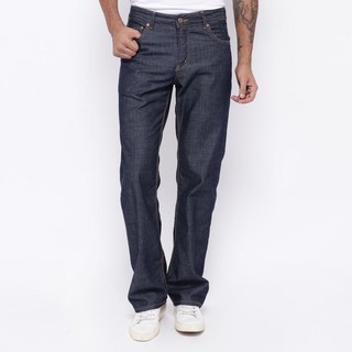 New Product Edwin Celana Jeans Edw-11-Raw Regular Fit Pria Panjang Biru Tua Jeans - Biru, 33 Free