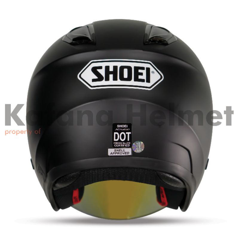 Helm Shoei J-cruise black doff Kyt kyoto Clone Basic DYR paket ganteng