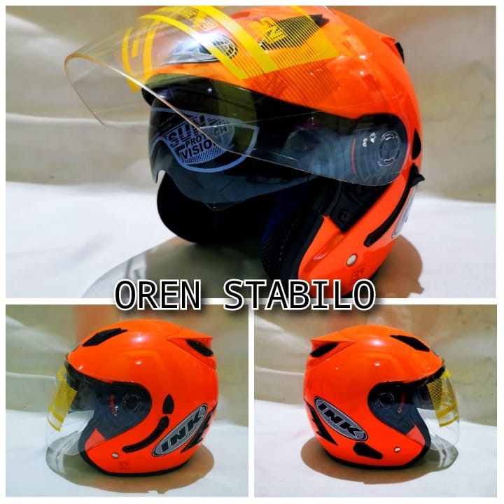 free paking box helm centro double visor helm murah sni INK KW dobel kaca premium flash sale reseler