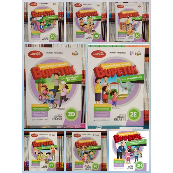 Bupetik untuk SD kelas 2 semester 1&2 k13n erlangga