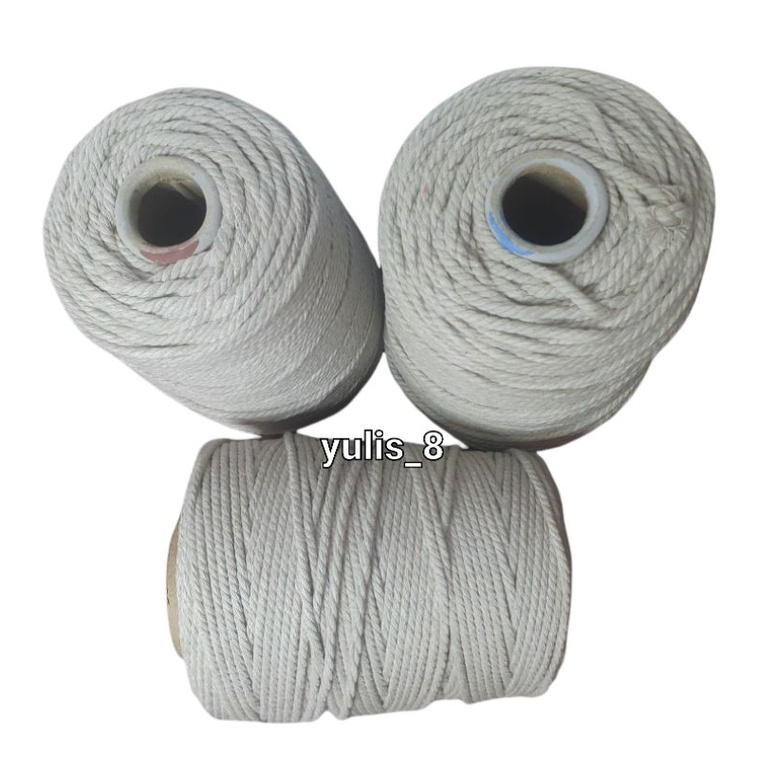 Benang Macrame katun premium size 4mm 1kg