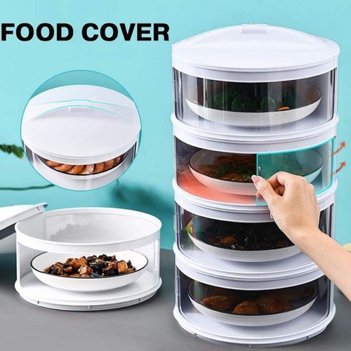 Tudung Saji Rak Susun Tempat Penyimpanan Makanan Rakitan 2 3 4 5 Tingkat Tebal Tertutup Tetap Hangat Dengan Tutup Food Cover Jumbo Aman Perabotan Rumah Tangga Tutup Lauk Makan Peralatan Dapur Set Unik Modern HL010 Prawon-4