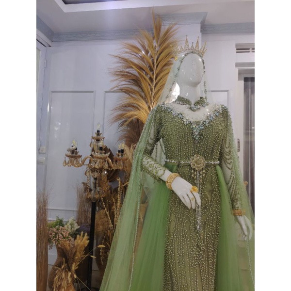 Jual Gren Sage 2, gaun pengantin,gaun kebaya,gaun pernikahan,gaun