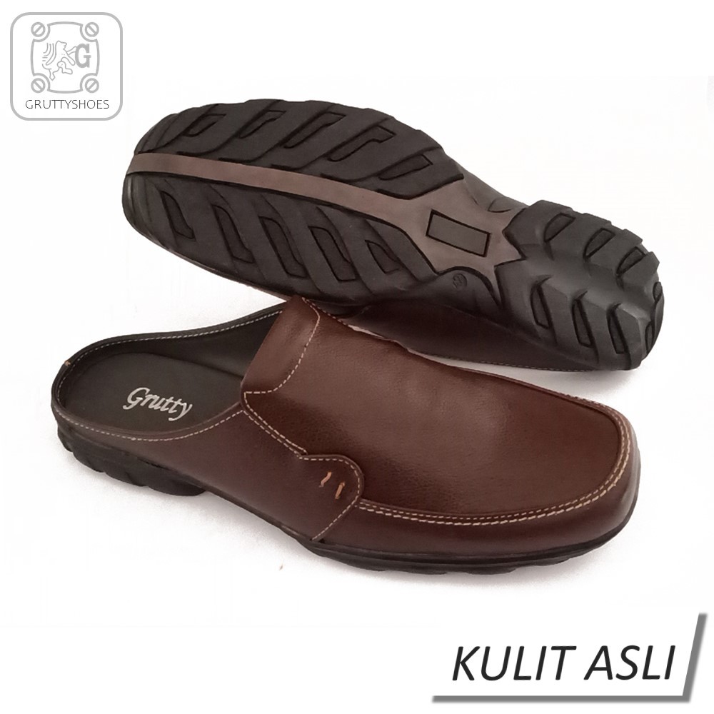 Grutty Sepatu Sendal Pria Bustong AN-091Coklat