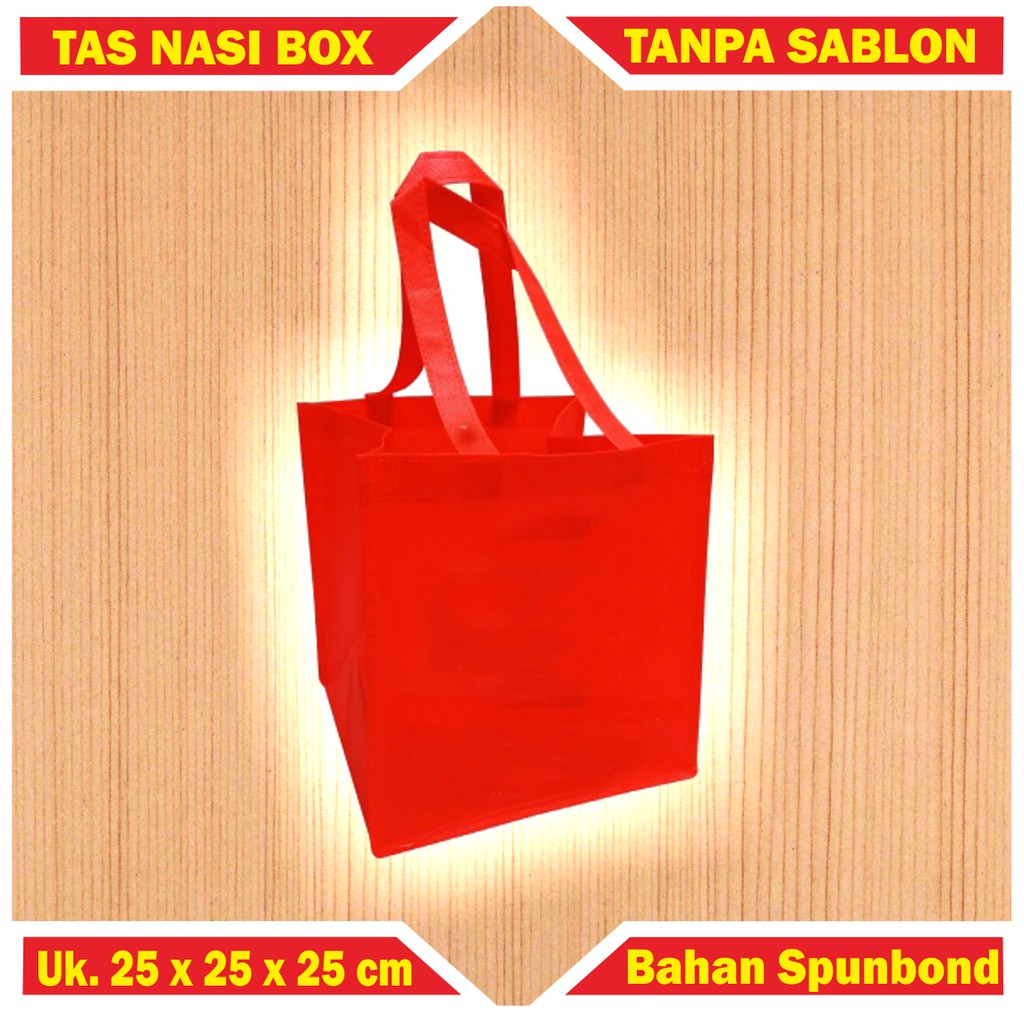 

Tas Nasi Kotak Box 32x27x32 Spunbond | Tas Nasi Box 20x20 | Tas Spunbond Nasi Box Kotak 25x25