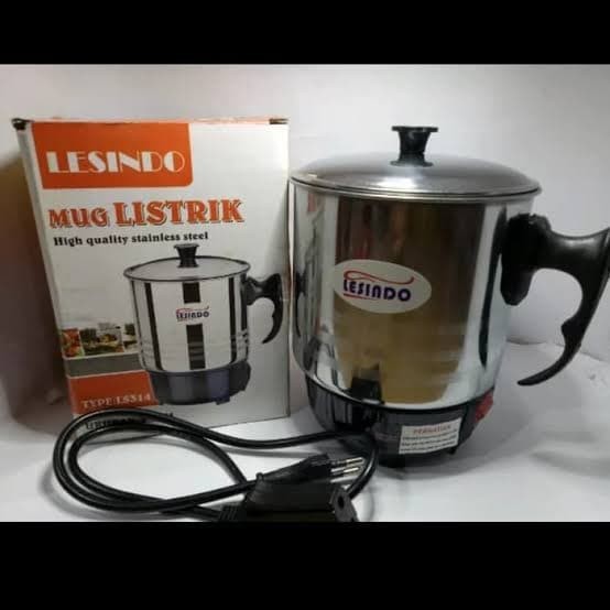 Teko Listrik Mug Elektrik Electric Heating Cup Pemanas Air Stainless