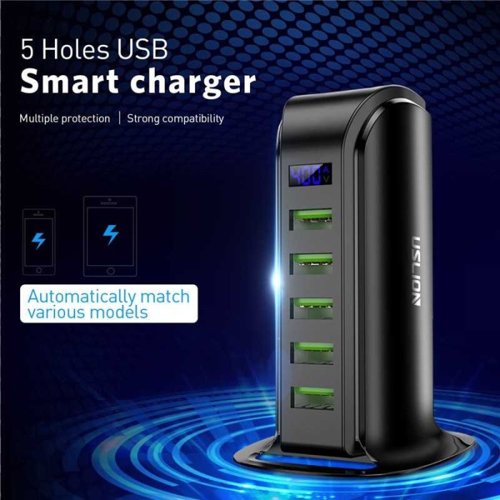 Charger USB Charging Station Dock 5 Port 4A