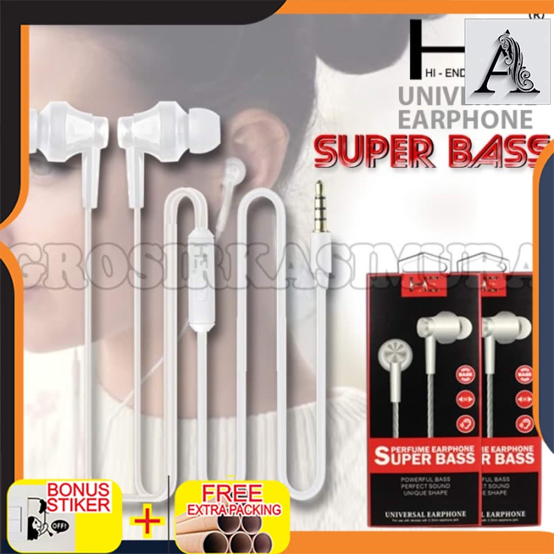 

Promo Handsfree / Headset / Super Bass Perfume Handsfree Universal Earphone