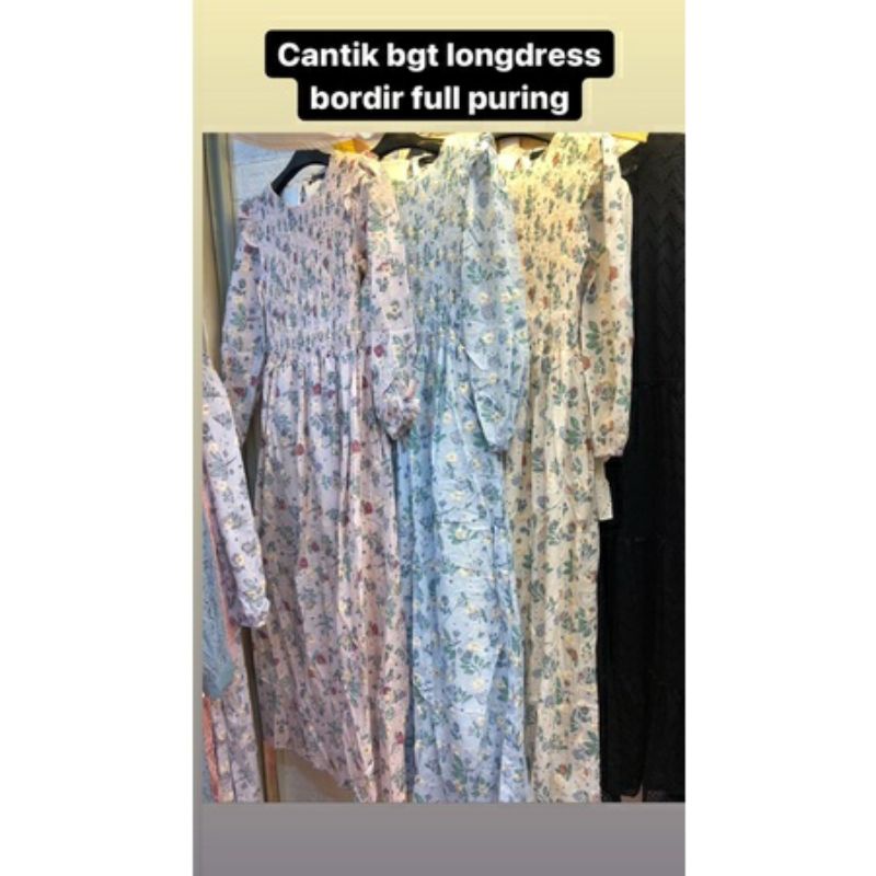 Gamis Lafreya Maxi Dress Smoke free Belt Mutiara