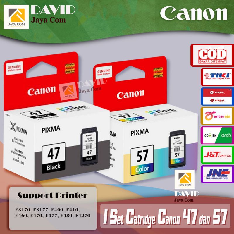 1 Paket Cartridge Canon PG 47 &amp; CL 57
