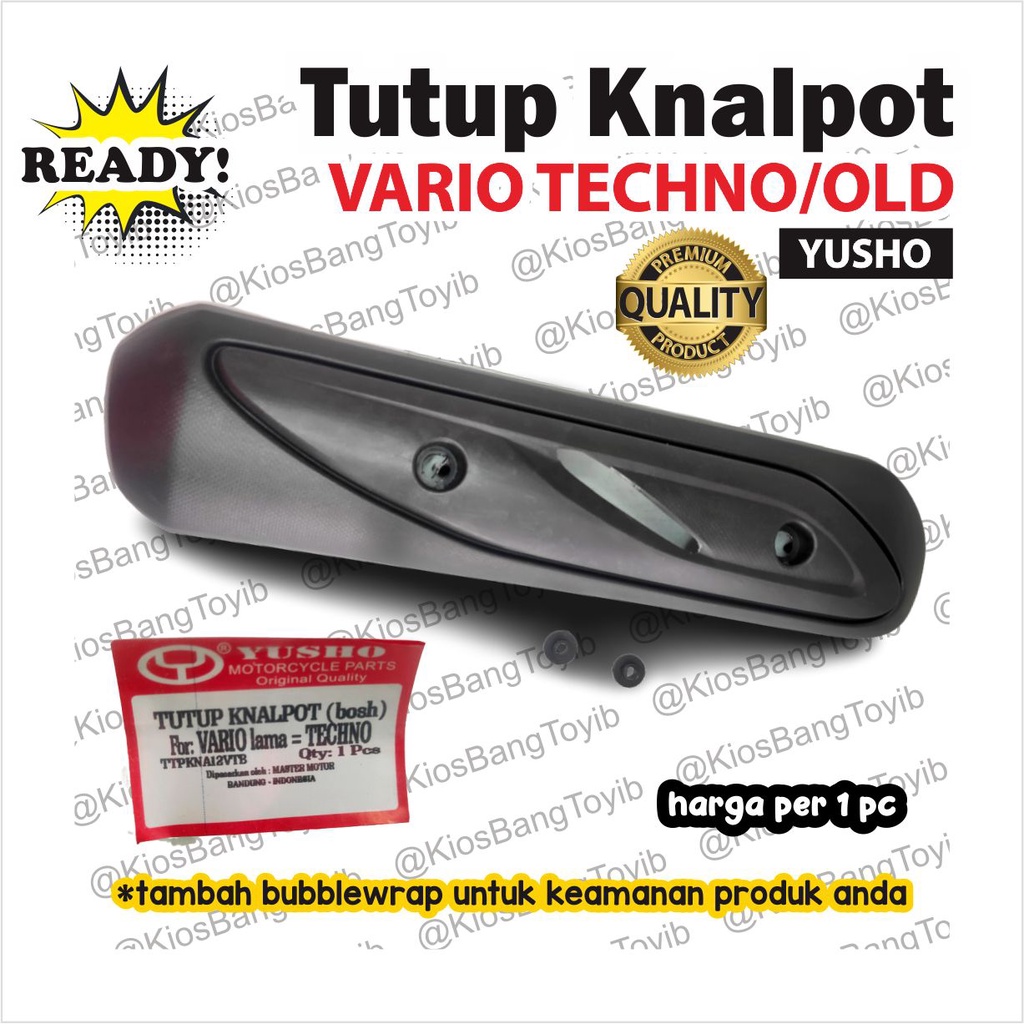 Tutup Cover Tameng Pelindung Knalpot Honda Vario Lama Techno + bosch (YUSHO)