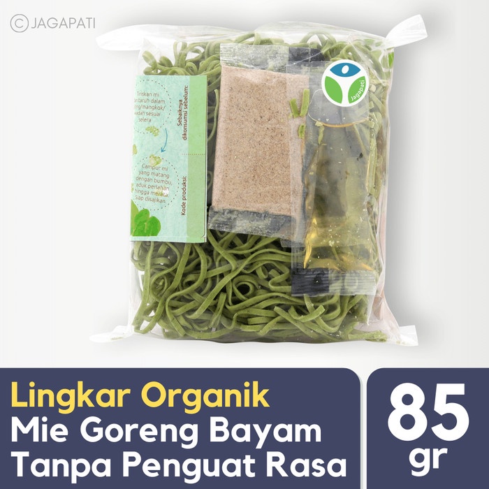 

s574gfd Lingkar Organik - Mie Bumbu Bayam - 85 Gr - Mie Tanpa Msg - Organik Ff064151E