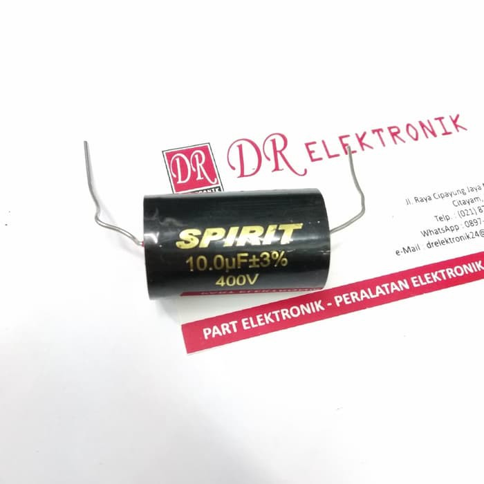 Kapasitor nonpolar bagus Spirit 10uf 10 uf 10mikro mikro 400v 400 volt