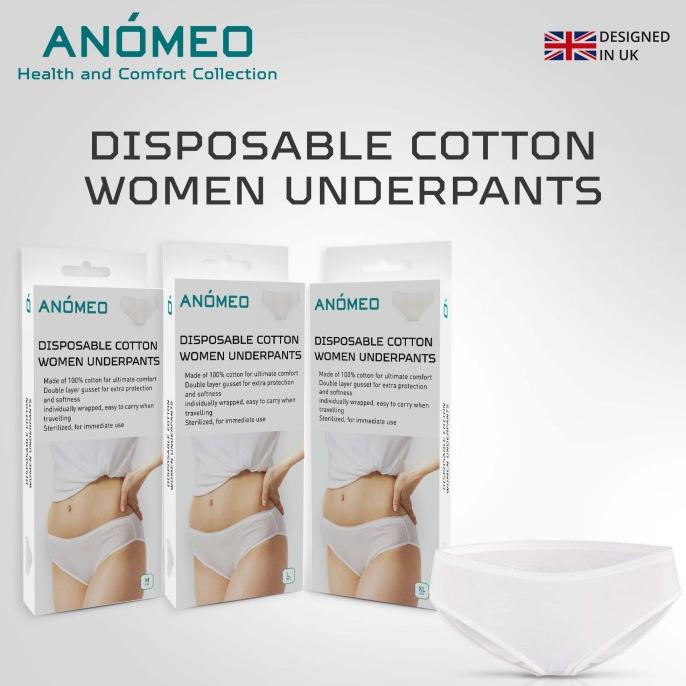 Anomeo Celana Dalam Wanita Katun Sekali Pakai Disposable AN2431