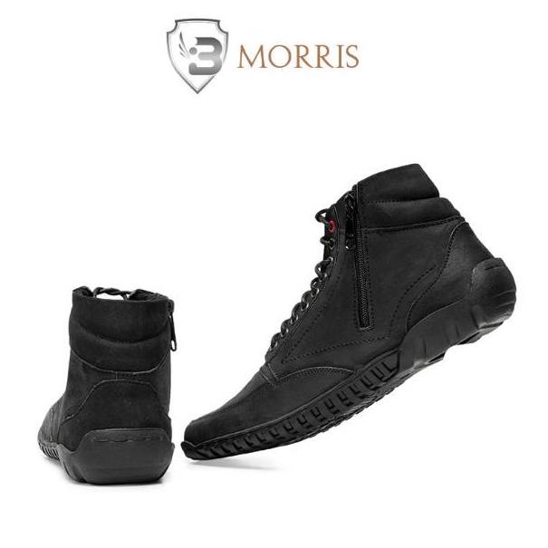 {K-IAR {♥ COD Sepatu kulit BAROK ID MODEL ZIPPER MORRIS {★★★★★