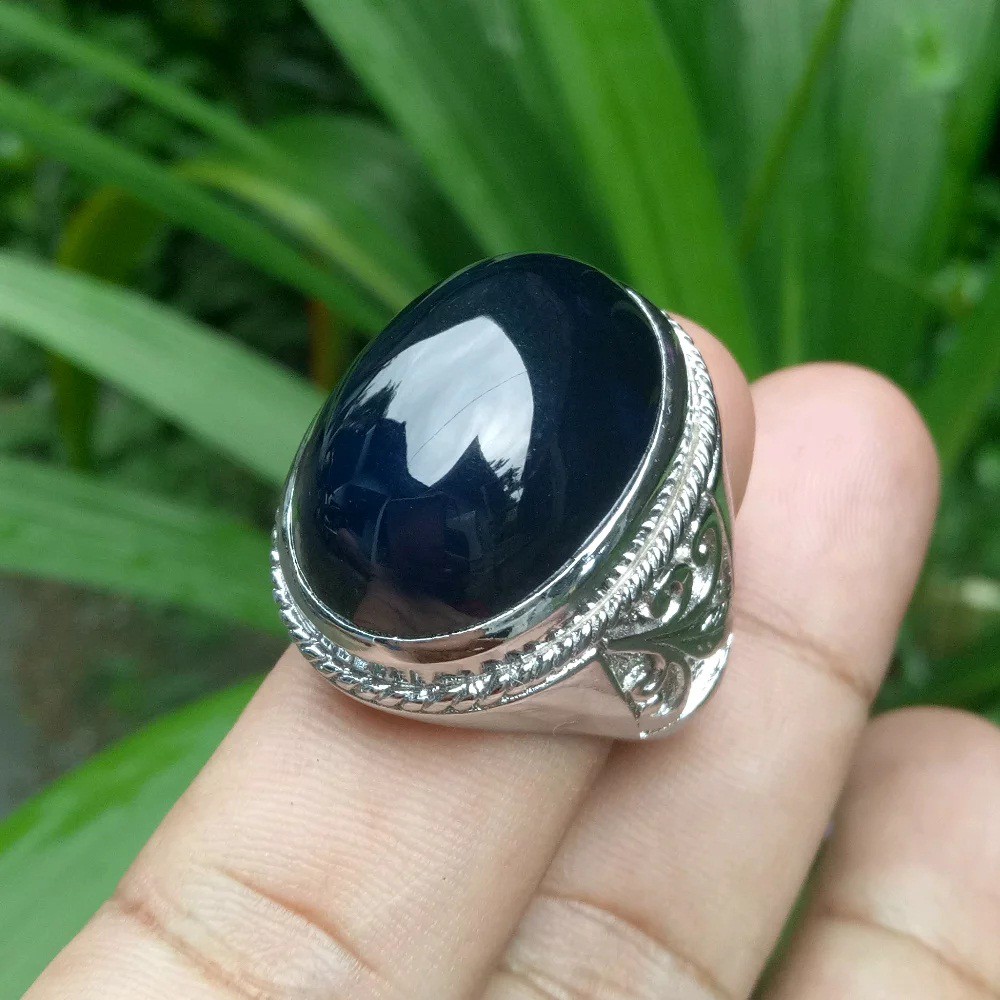 Cincin Batu Natural Blue Mizone Jumbo