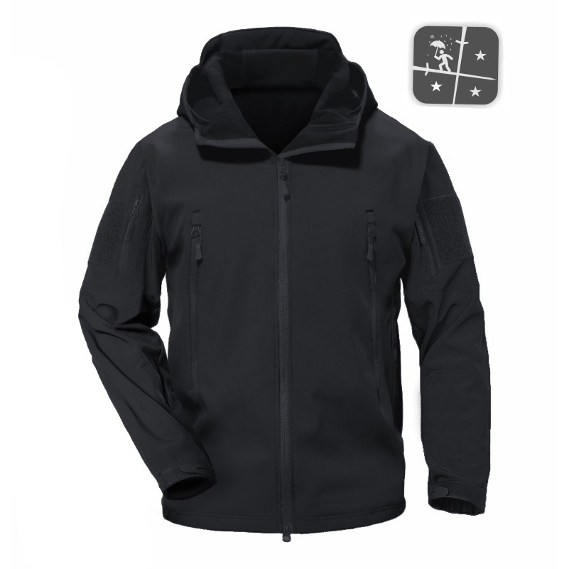 Jaket Pria Tactical TAD PUBG Hoodie Varian Hitam Premium