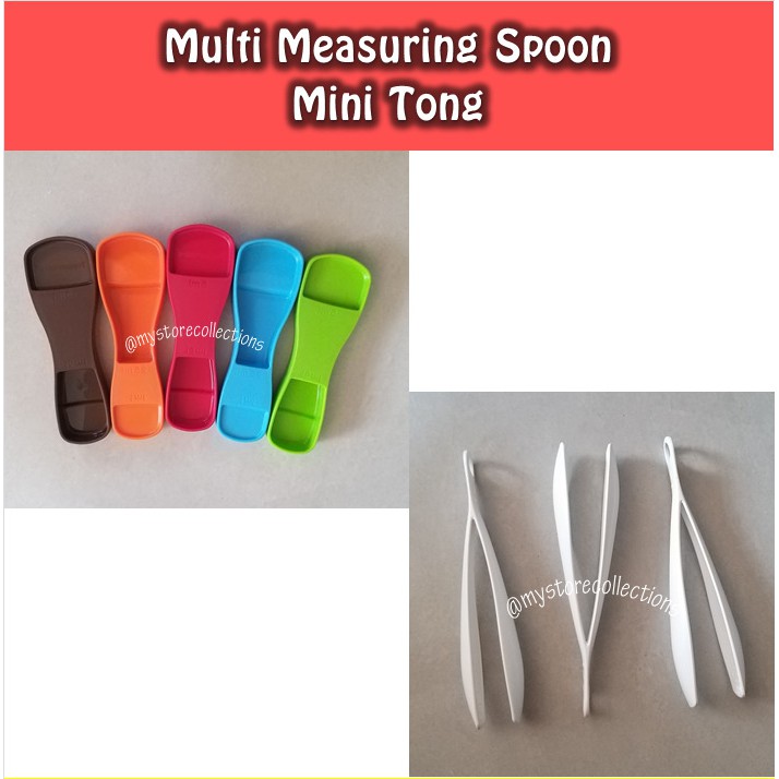 Multi Measuring Spoon (sendok) Atau Mini Tong (penjepit) - Satuan Tupwr (1 Pcs)