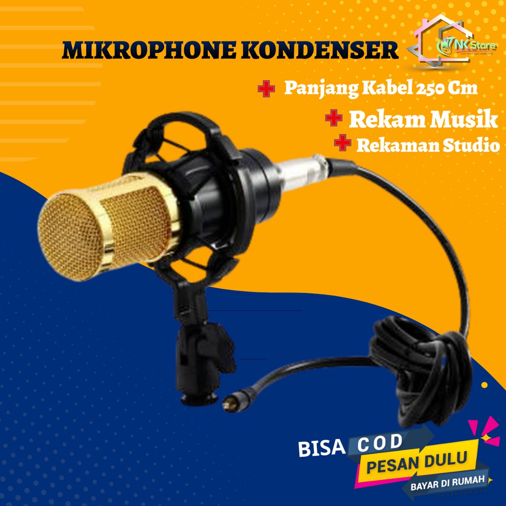 Mic Mikrofon Microfon Microphone Condenser condensor Rekaman recording  Youtuber  Podcast BM 800