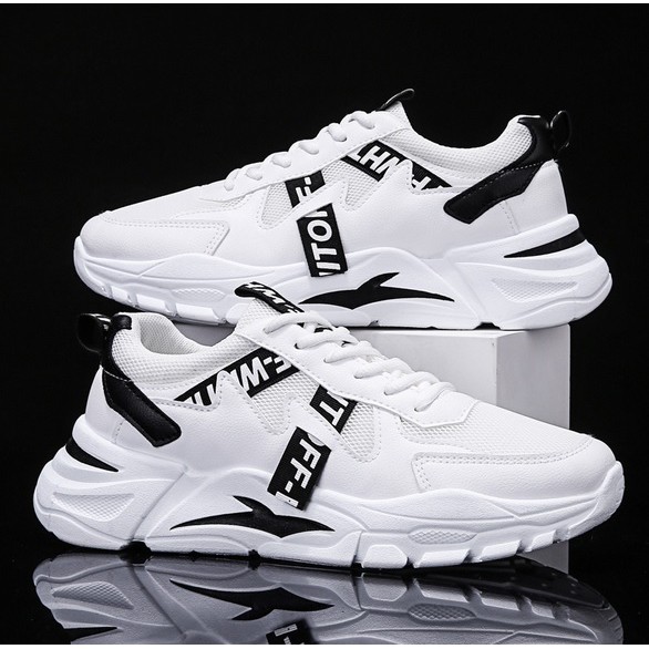 TBIG [COD] Sepatu Sneakers Pria OFF MEN Import Fashion Sepatu Sekolah Kuliah Sepatu Murah