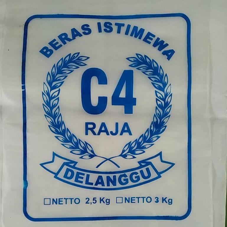 Best Product.. plastik beras c4 raja delanggu 2,5kg dan 3kg biru merah hijau 6DJ